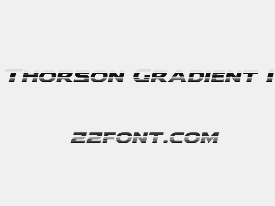 Modi Thorson Gradient Italic