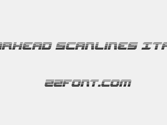Gearhead Scanlines Italic
