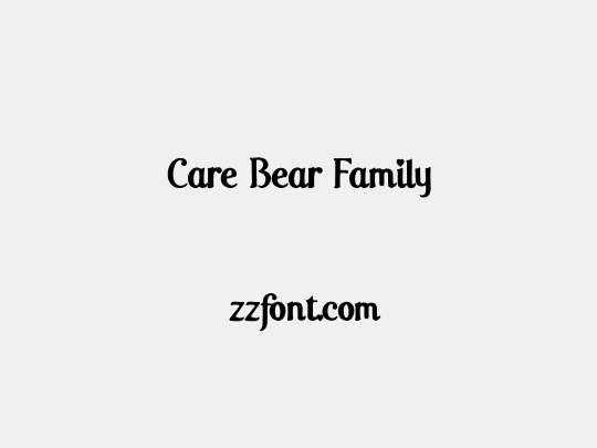 Care Bear Family