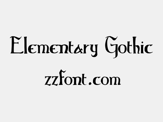 Elementary Gothic