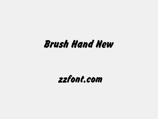 Brush Hand New
