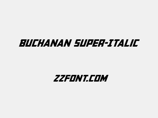 Buchanan Super-Italic