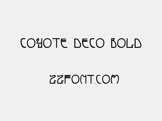 Coyote Deco Bold