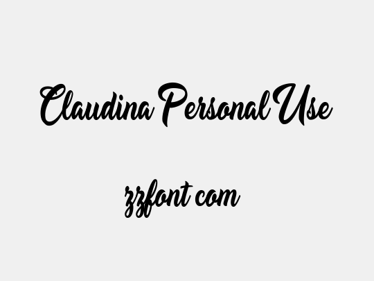Claudina Personal Use