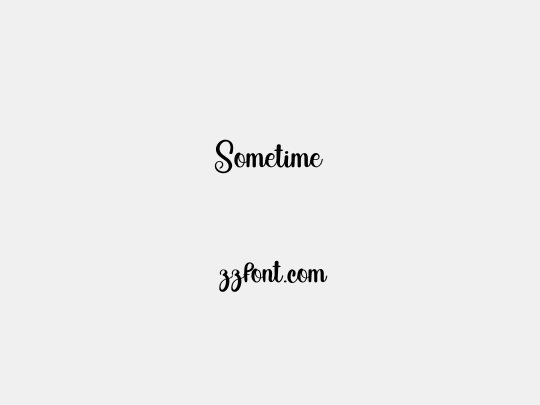 Sometime