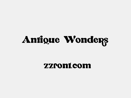 Antique Wonders