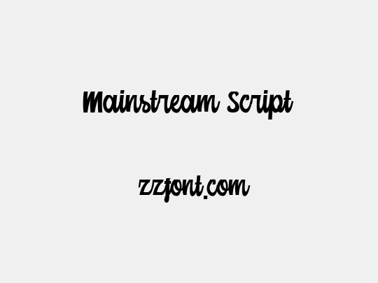 Mainstream Script