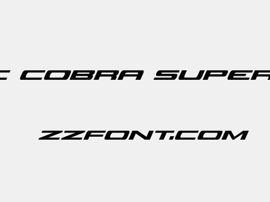 Classic Cobra Super-Italic