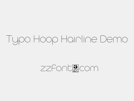 Typo Hoop Hairline Demo