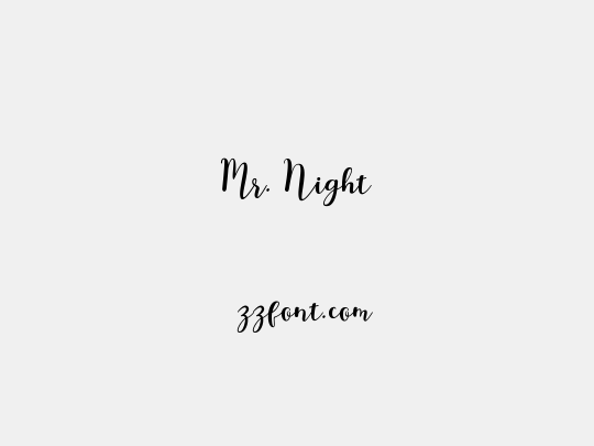 Mr. Night