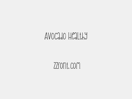 Avocado Healthy