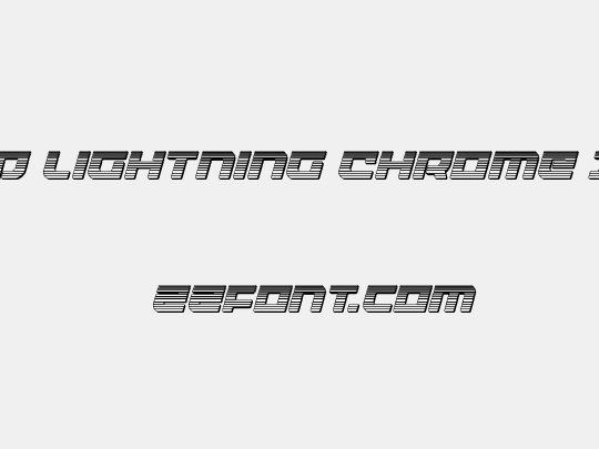 Armed Lightning Chrome Italic