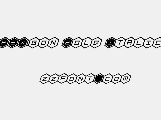 HEX:gon Bold Italic