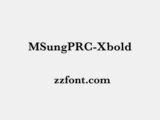 MSungPRC-Xbold