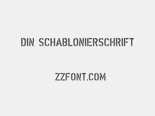 DIN Schablonierschrift