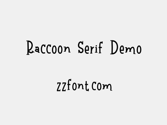 Raccoon Serif Demo
