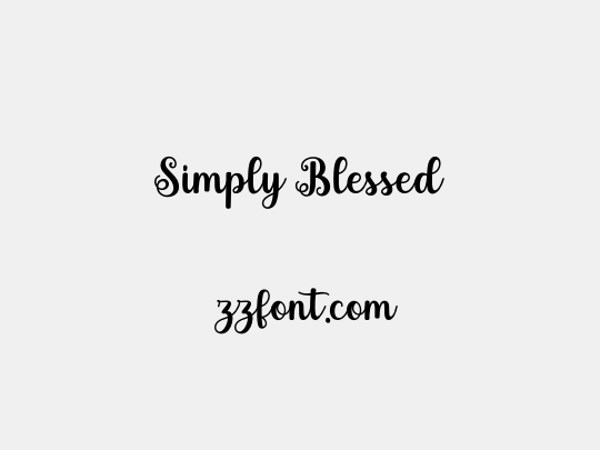 Simply Blessed