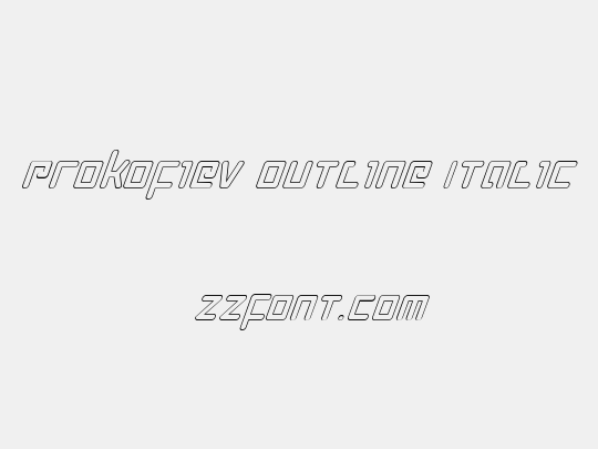 Prokofiev Outline Italic