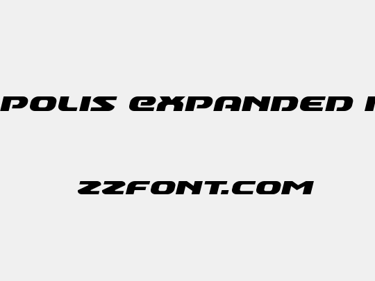 Annapolis Expanded Italic