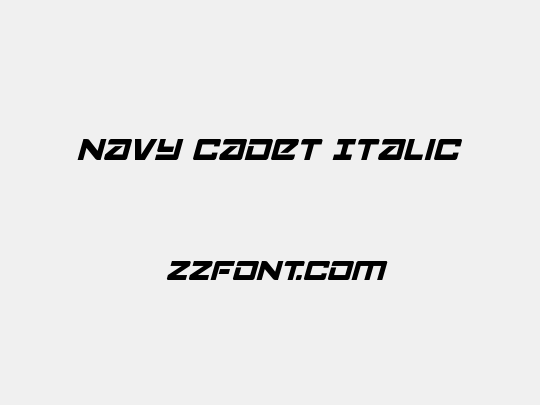 Navy Cadet Italic