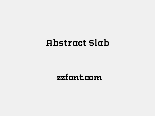 Abstract Slab