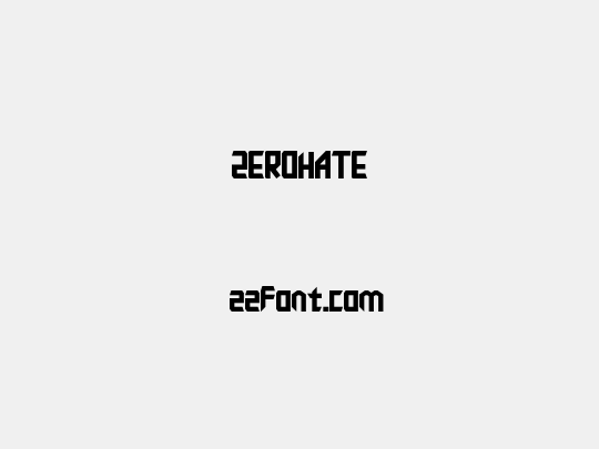ZEROHATE