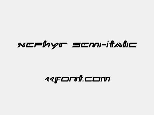 Xephyr Semi-Italic