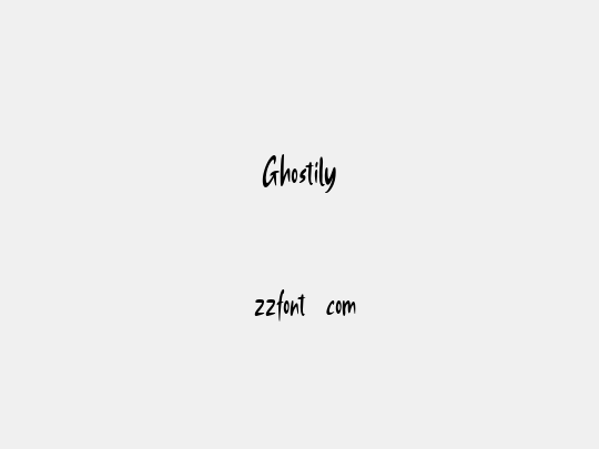 Ghostily
