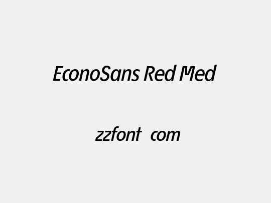 EconoSans Red Med