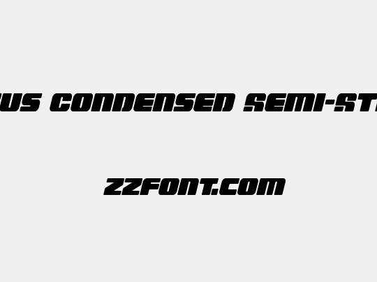 Capricus Condensed Semi-Straight
