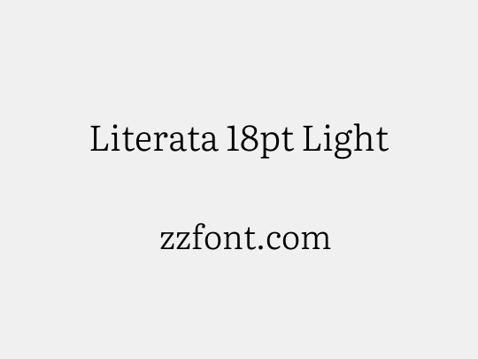 Literata 18pt Light