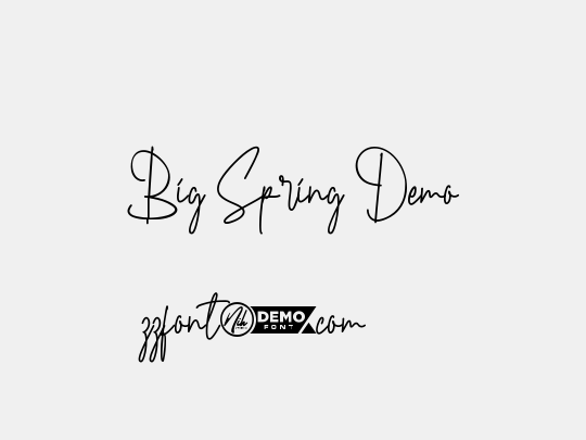 Big Spring Demo