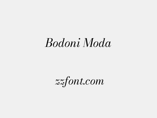Bodoni Moda