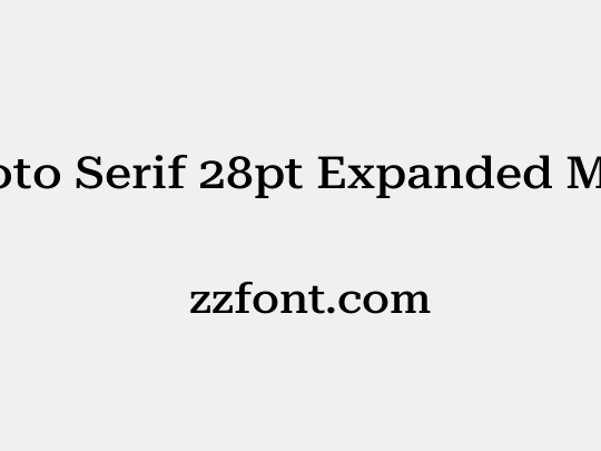 Roboto Serif 28pt Expanded Medium