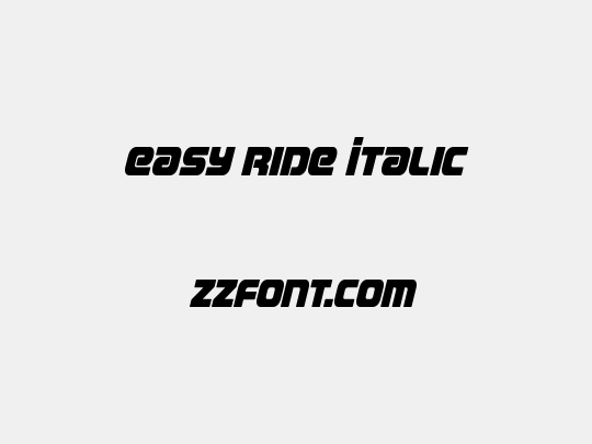 Easy Ride Italic