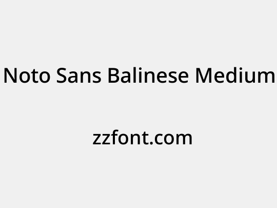 Noto Sans Balinese Medium