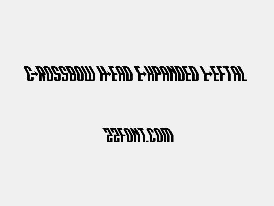 Crossbow Head Expanded Leftal