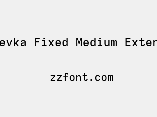 Iosevka Fixed Medium Extended