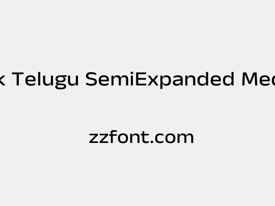 Anek Telugu SemiExpanded Medium