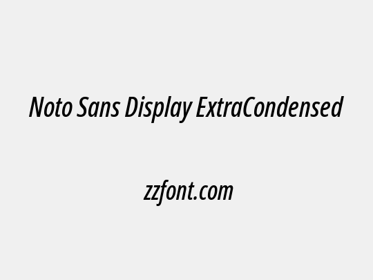 Noto Sans Display ExtraCondensed Medium