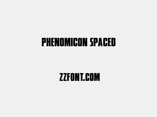 Phenomicon Spaced