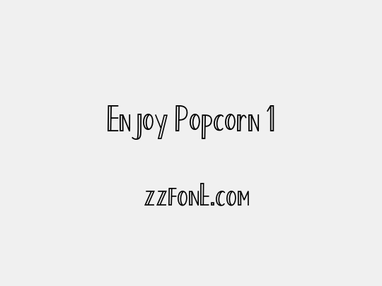 Enjoy Popcorn 1