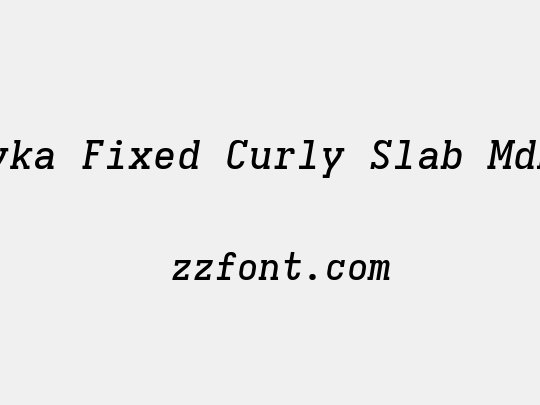 Iosevka Fixed Curly Slab MdExObl