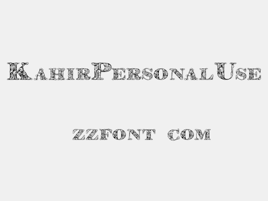 KahirPersonalUse
