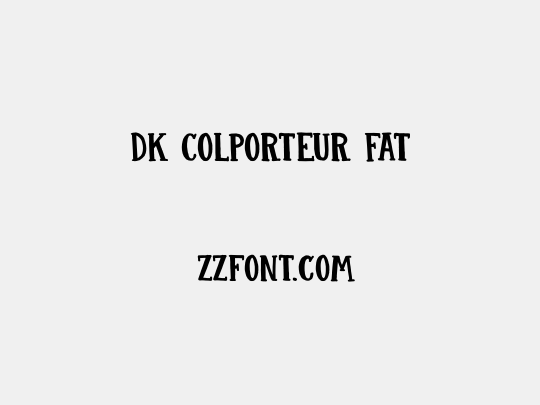 DK Colporteur Fat