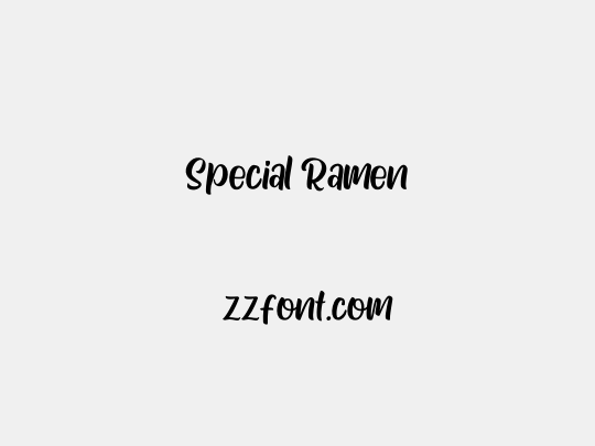 Special Ramen
