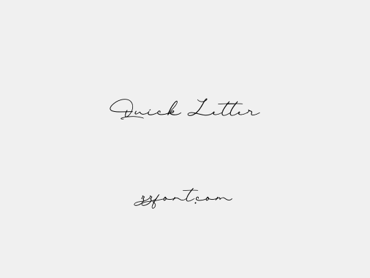 Quick Letter