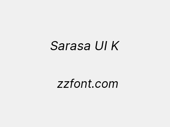 Sarasa UI K