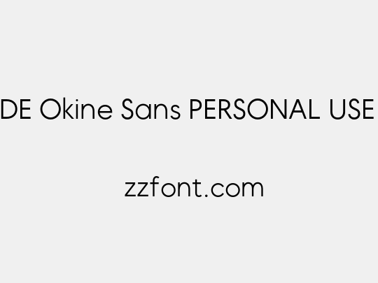 MADE Okine Sans PERSONAL USE Light