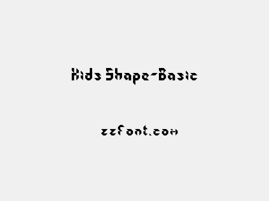 Kids Shape-Basic